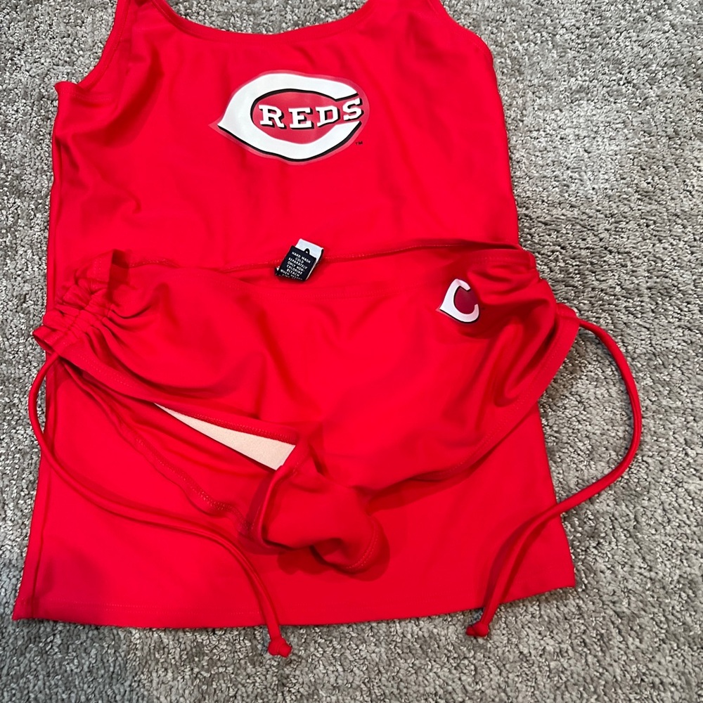 Cincinnati Reds Tankini Swim Suit - Picture 6 of 8